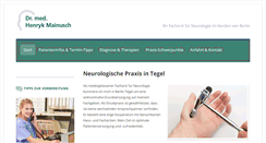 Desktop Screenshot of praxis-mainusch.de