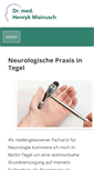 Mobile Screenshot of praxis-mainusch.de